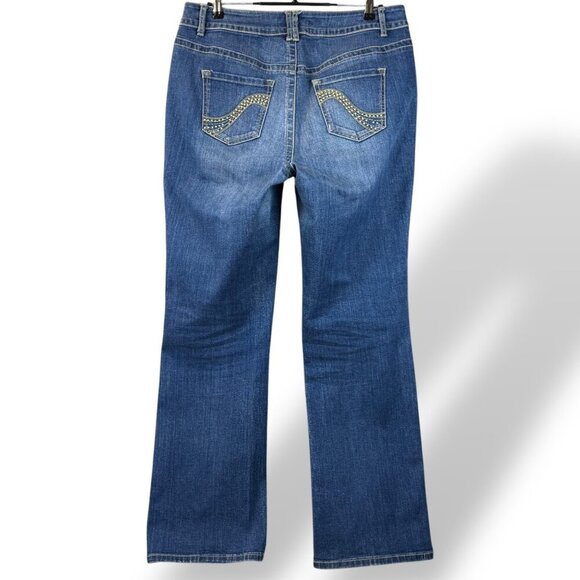 Lane Bryant Slim Boot  Jeans Womens Size 14 Average Genius Fit Stretch Denim - Picture 7 of 11